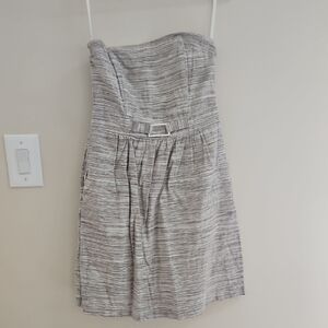 Banana Republic Strapless Gray Dress